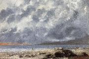 Gustave Courbet Beach Scene oil painting artist